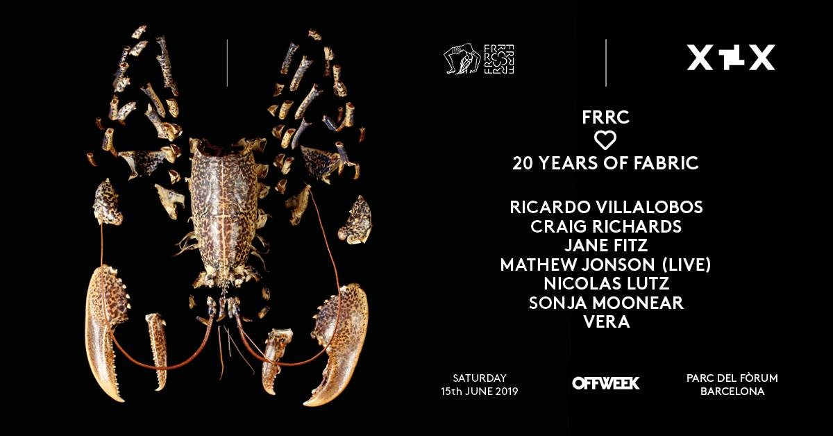 FRRC by Ricardo Villalobos & 20 years of Fabric | Off Week Festival - Flyer front