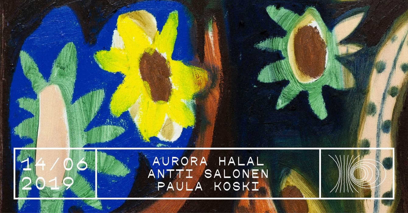 Aurora Halal, Antti Salonen, Paula Koski - Flyer front