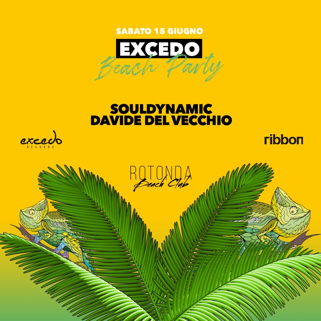 Excedo Records Beach Party - Flyer front
