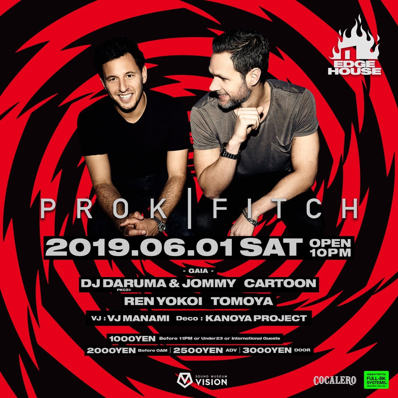Edge House Feat. Prok & Fitch - Flyer front