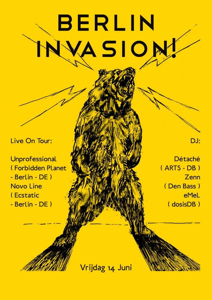 Berlin Invasion - Flyer front