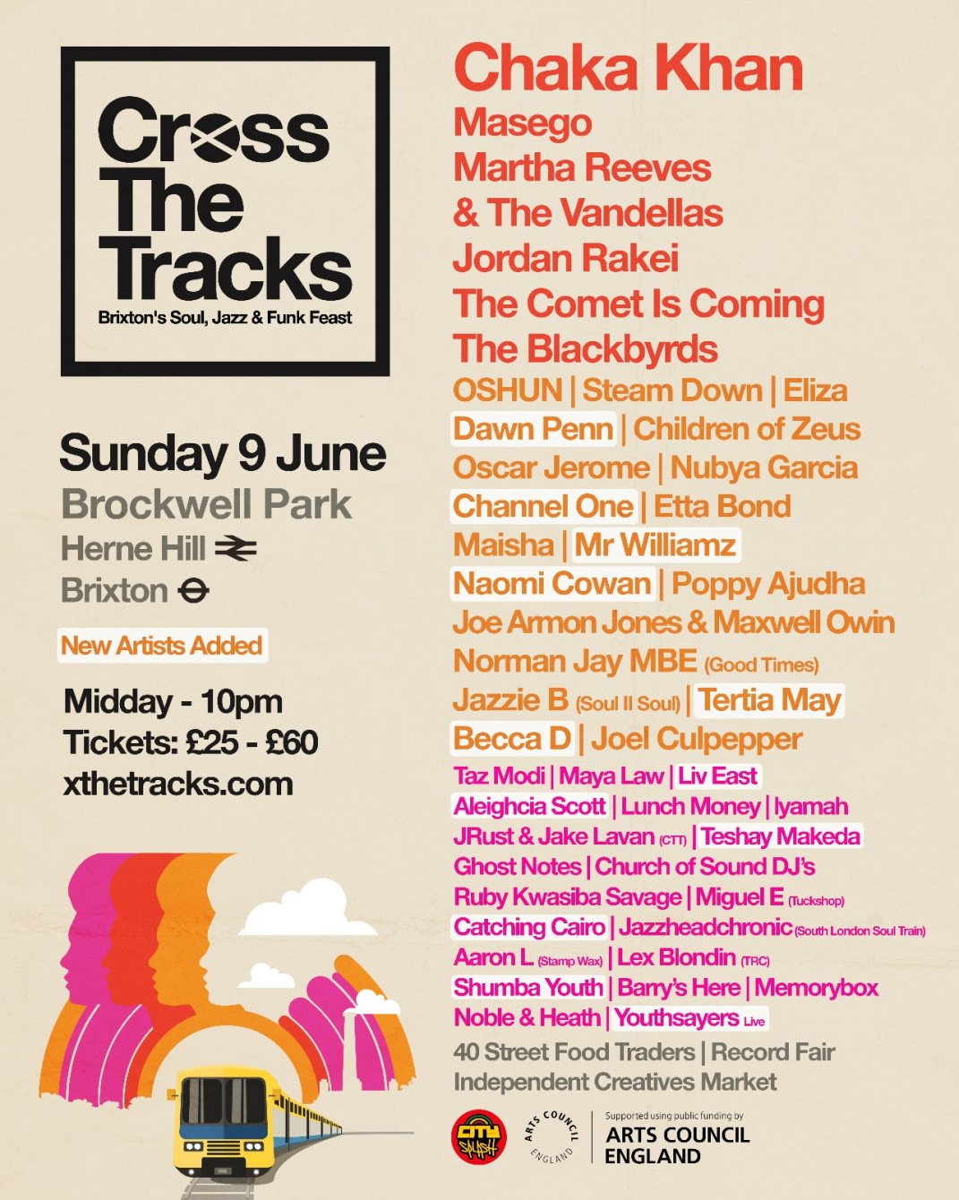 Cross The Tracks - Flyer front