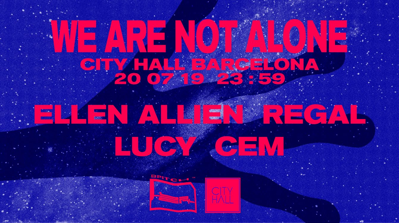 We Are Not Alone by Ellen Allien - Flyer front