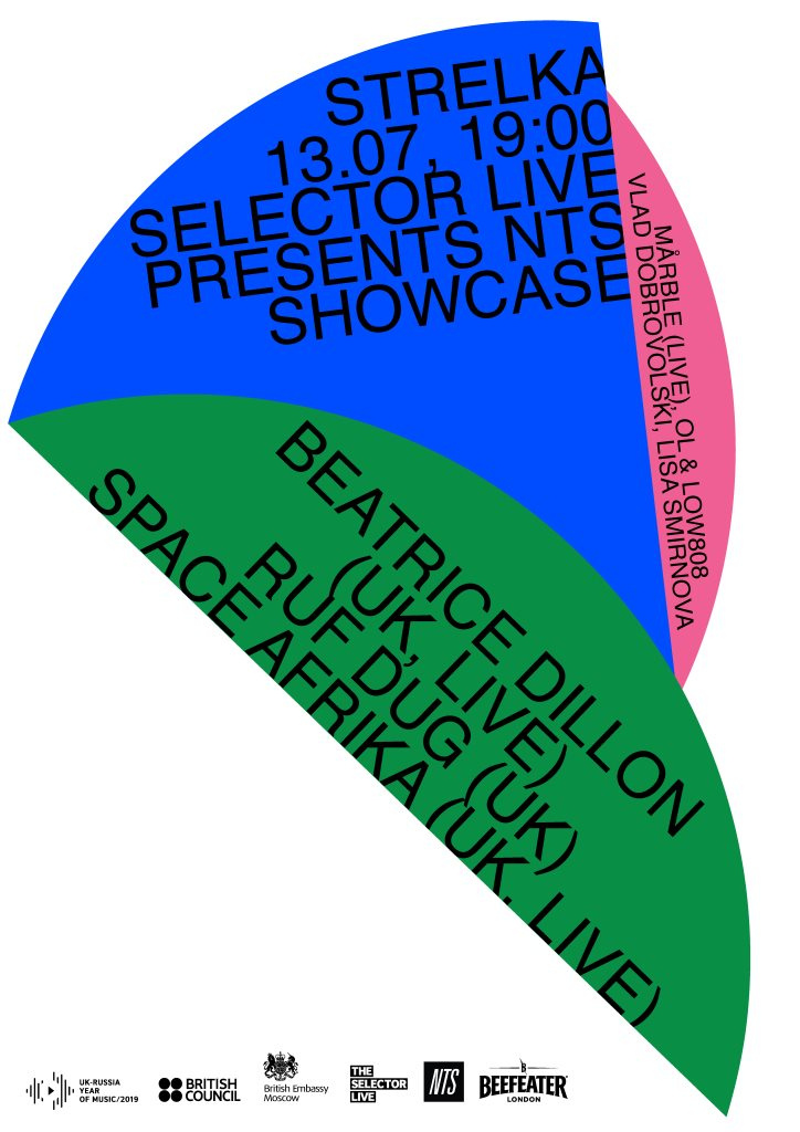 Selector Live presents NTS Showcase - Flyer front