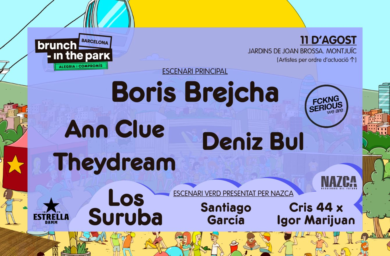 ***SOLD OUT*** Brunch -In the Park #6: Boris Brejcha, Ann Clue, Deniz Bul, Los Suruba - Flyer back
