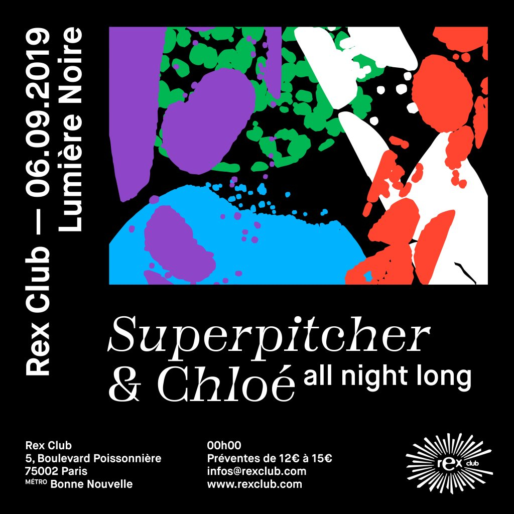 Lumiere Noire: Superpitcher & Chloé All Night Long - Flyer front