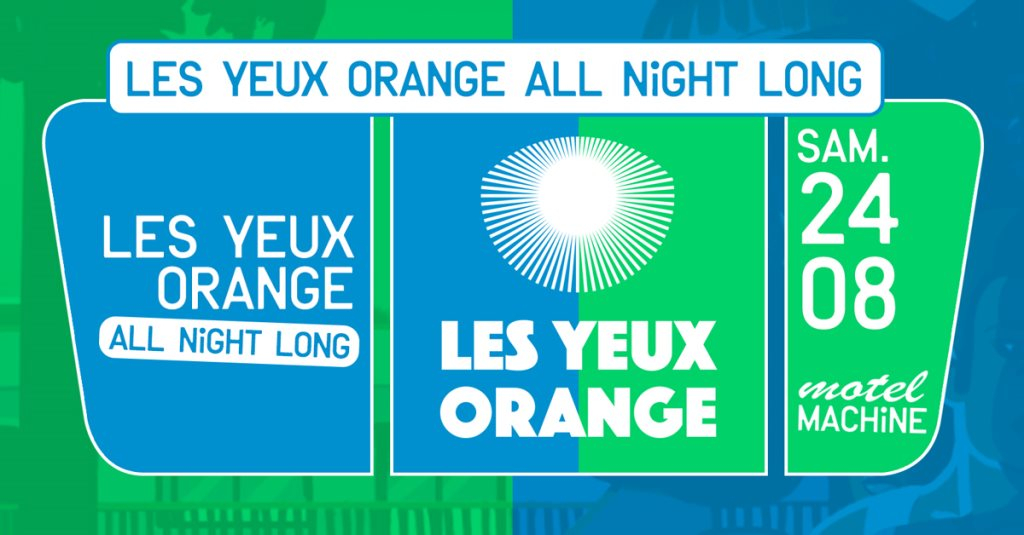 Motel Machine: Les Yeux Orange All Night Long - Flyer front