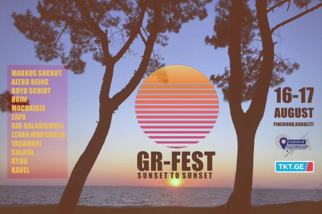 GR-Fest: Markus Suckut, Altrd Being, Boyd Schidt, ØRIM, Machaidze, ZAPA, Gio Dalakishvili, Yasa - Flyer front