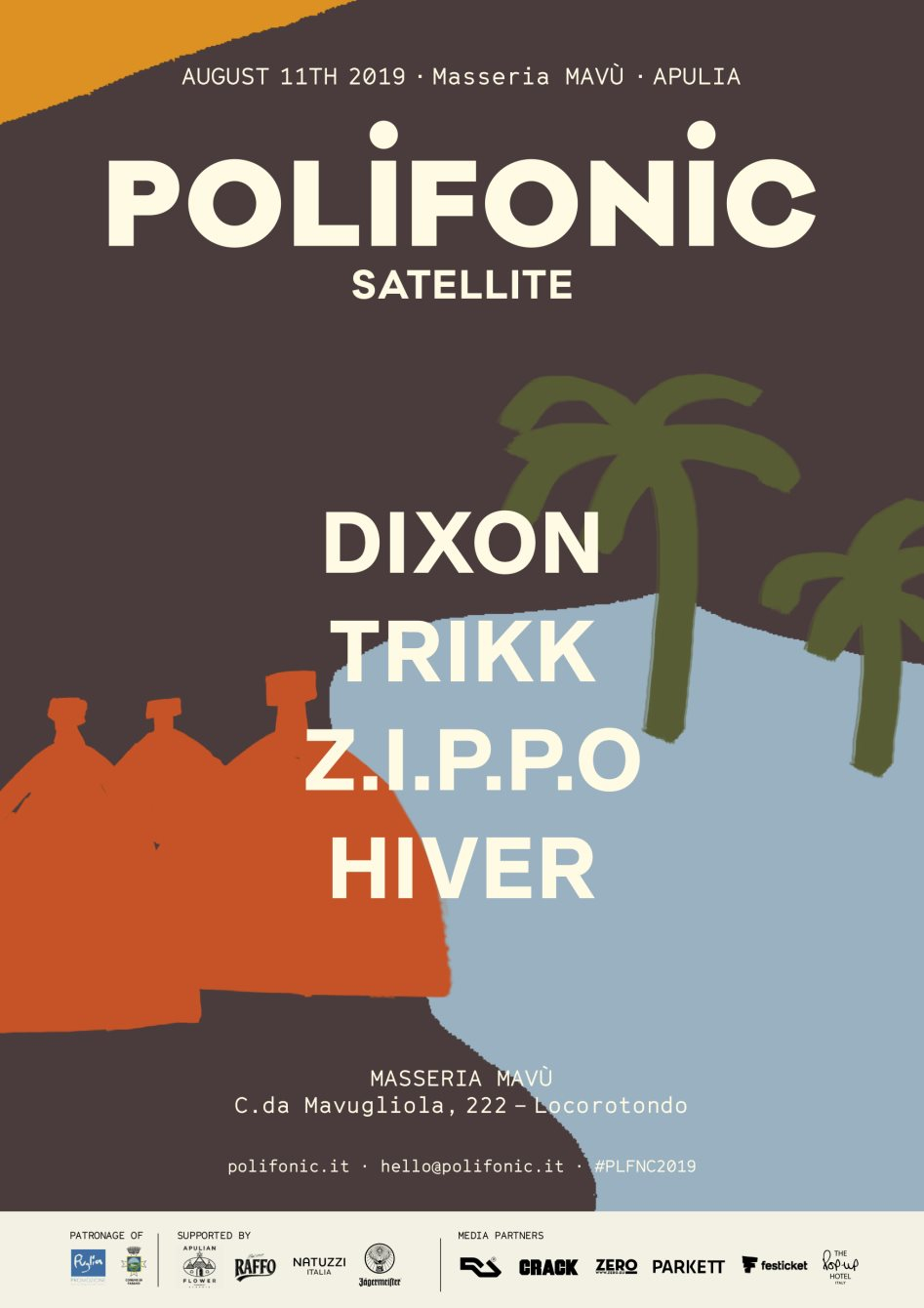 Polifonic presents Dixon, Trikk, Z.i.p.p.o & Hiver - Flyer front
