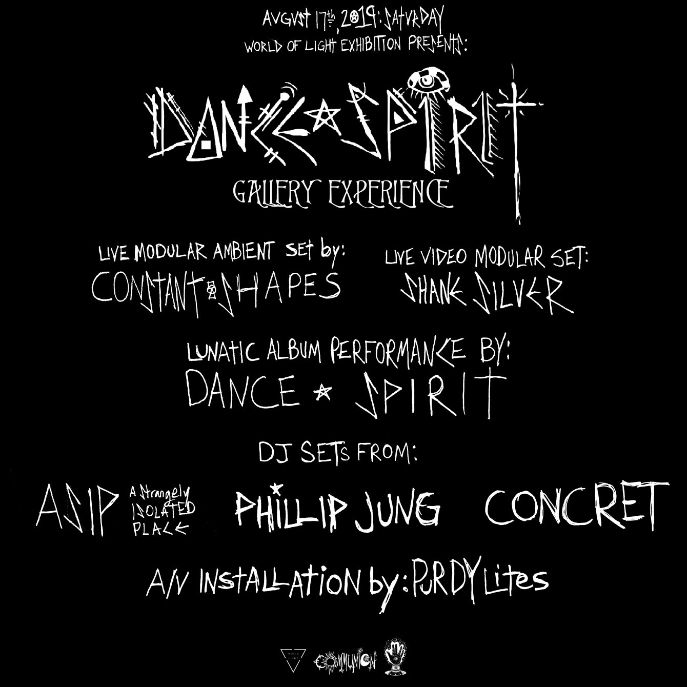 Dance Spirit Gallery Experience, Forever Jung (Formerly of Mandy), Concret - Flyer front