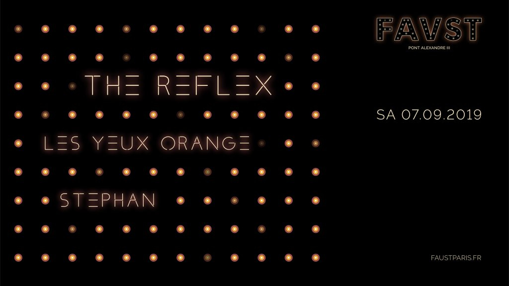 Faust: The Reflex, Les Yeux Orange, Stephan - Flyer front