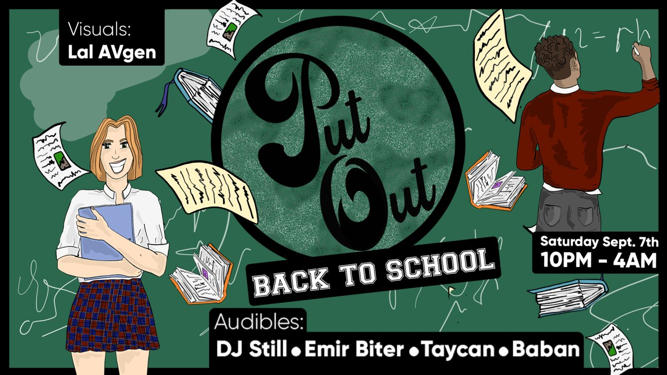 Put Out // Back to School - Flyer front