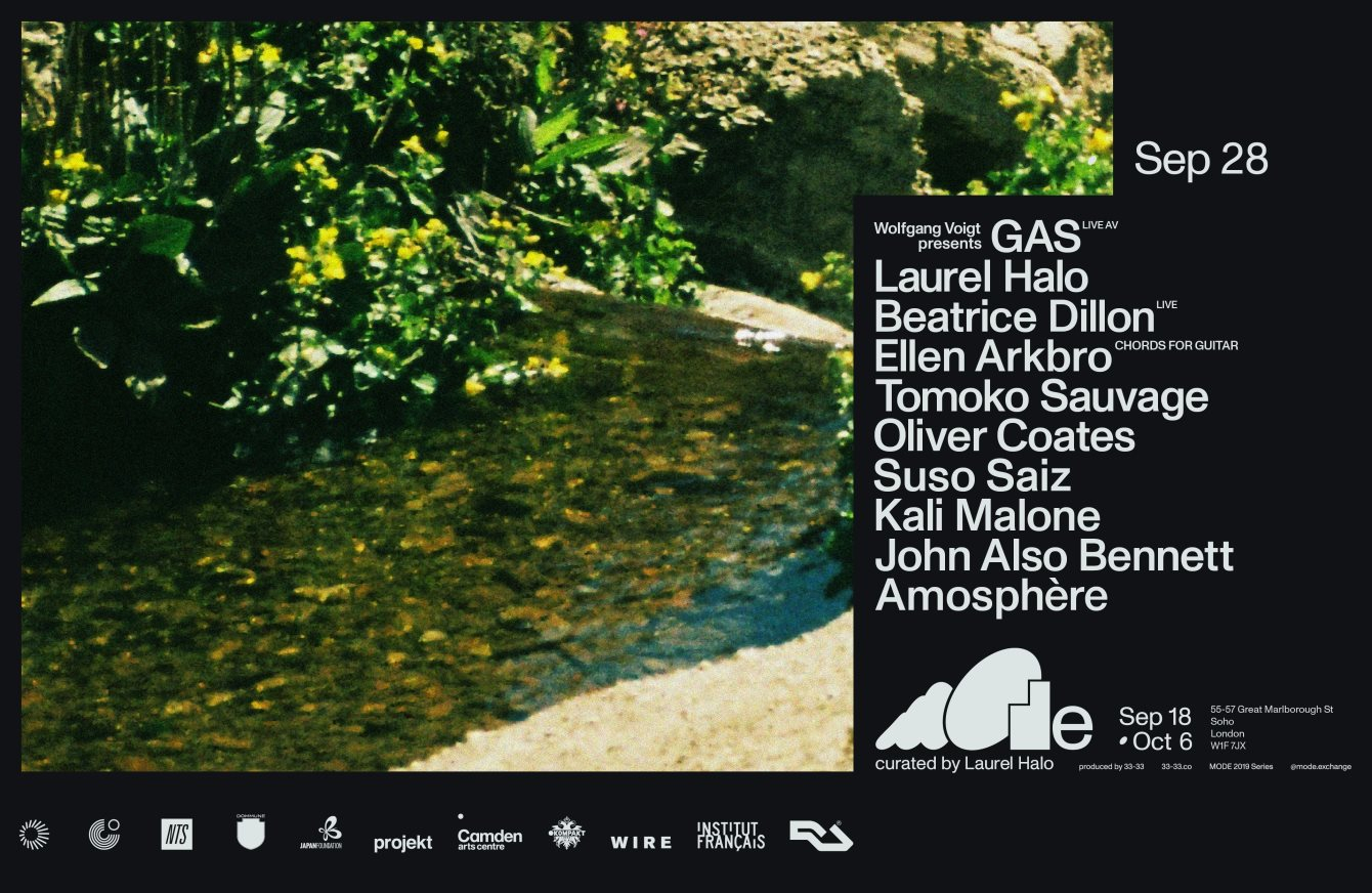 MODE 2019: 10hrs of Ambient (GAS, Laurel Halo, Beatrice Dillon) - Flyer front