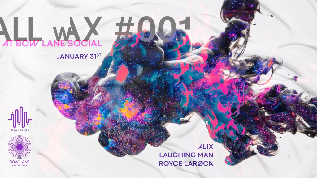 All WAX #001 - Flyer front