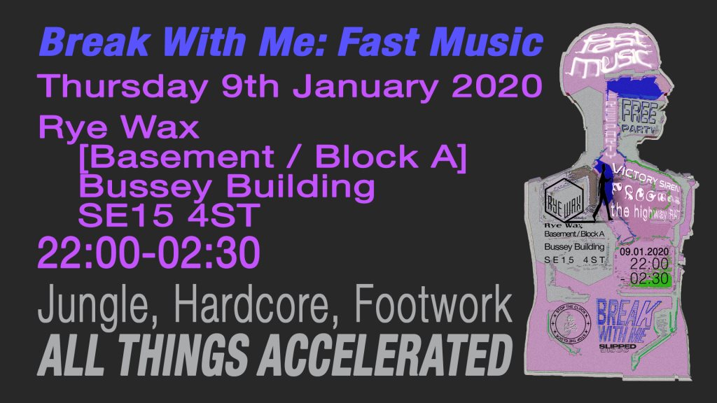 Break With Me: Fast Music - Flyer front