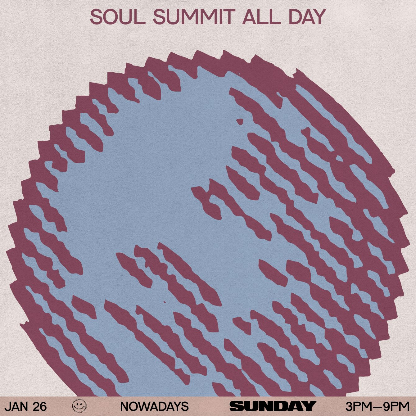 Sunday: Soul Summit All Day - Flyer back