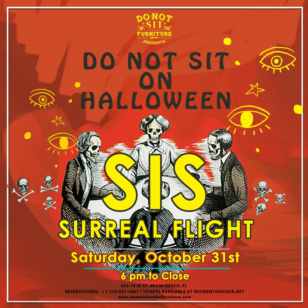 Do Not Sit On Halloween with SIS [Crosstown Rebels / SAGA] - Flyer front