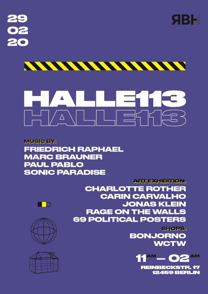 Halle113 - Flyer front