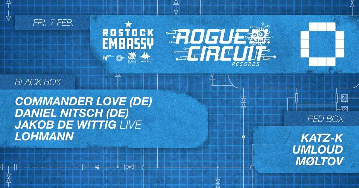 Rogue Circuit Records - Flyer front
