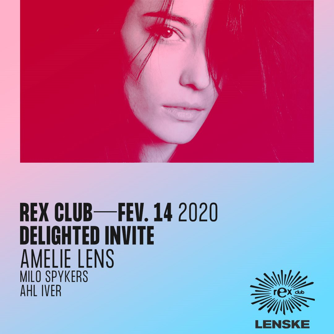 Delighted Invite: Amelie Lens, Milo Spykers, Ahl Iver - Flyer front