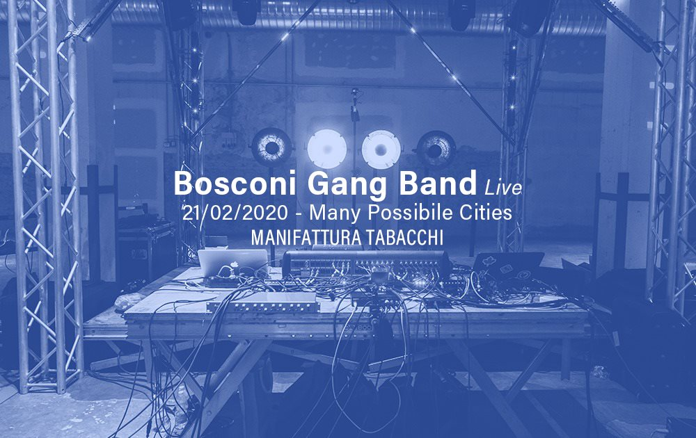 Bosconi Gang Band Live - Many Possible Cities - Flyer front