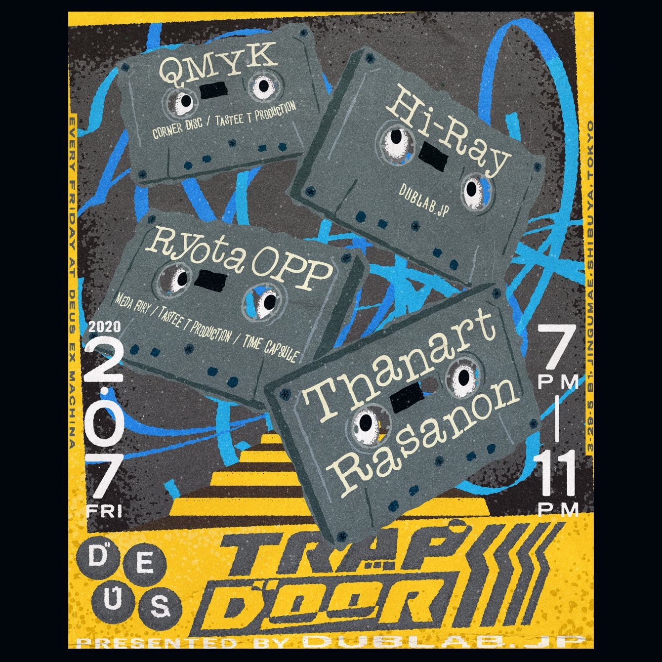 Deus Trapdoor - Flyer front