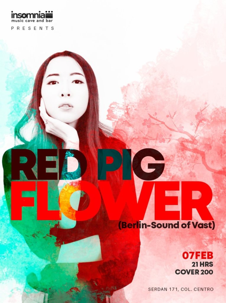 Red Pig Flower at Hermosillo - Flyer front