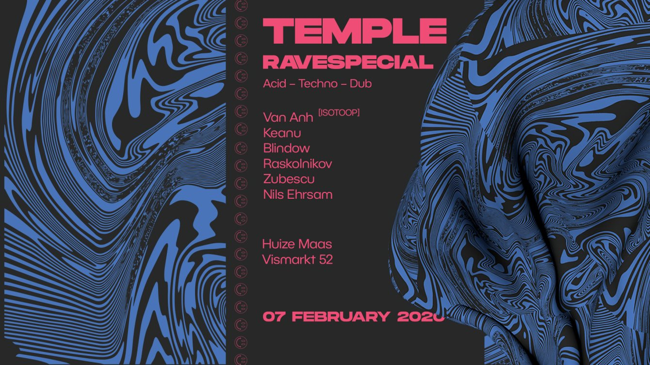 Temple Ravespecial with Van Anh - Flyer front
