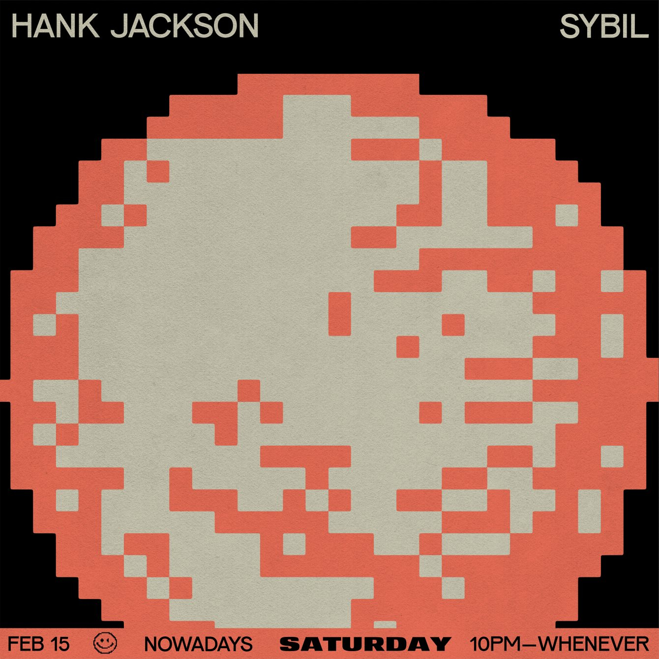 Saturday: Hank Jackson and Sybil - Flyer back