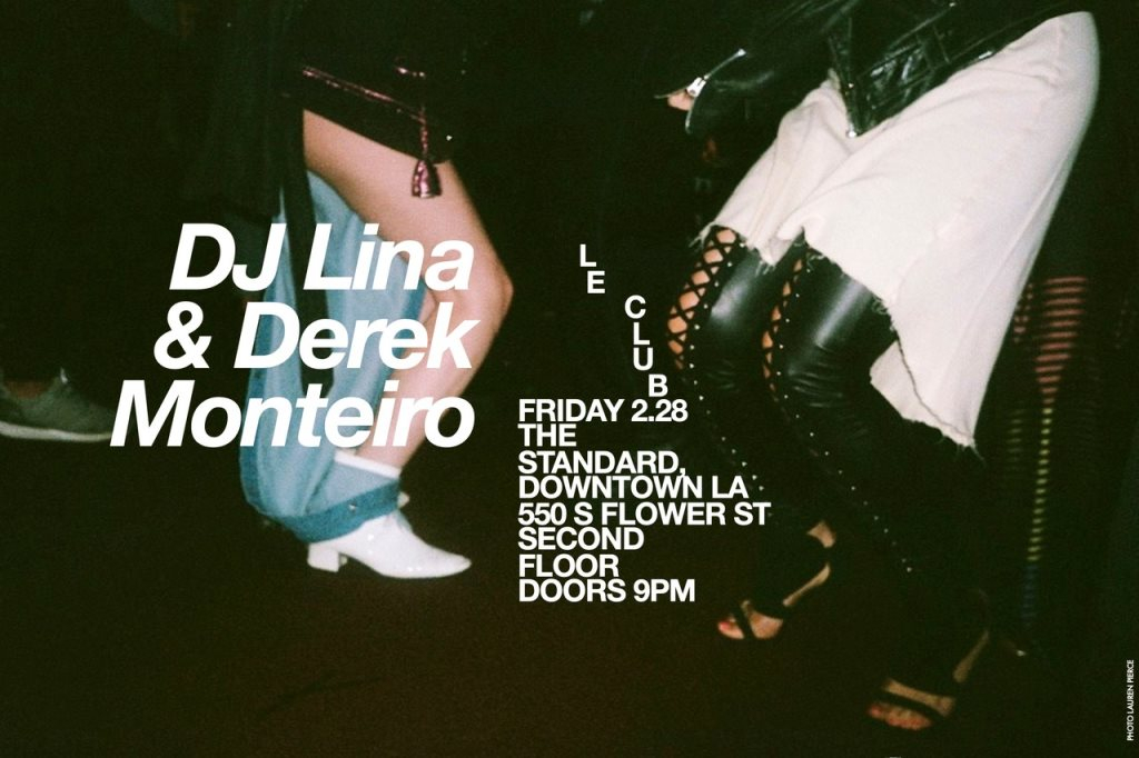 Le Club: DJ Lina, Derek Monteiro - Flyer front