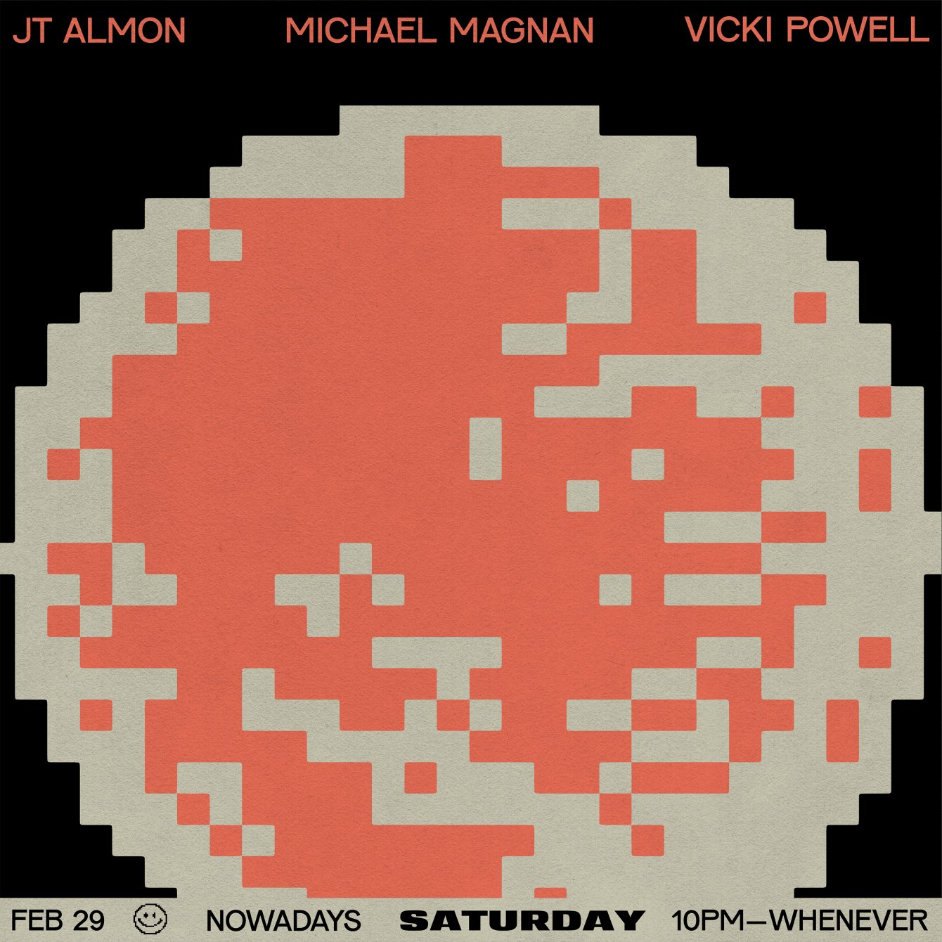 Saturday: FNV (JT Almon & Michael Magnan) and Vicki Powell - Flyer back