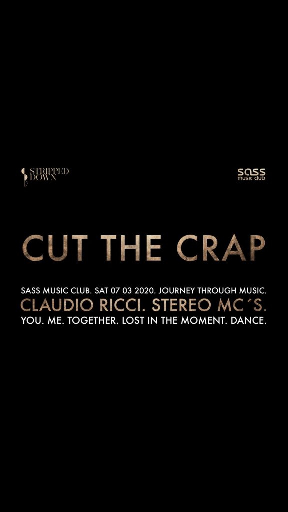 CUT the Crap with Stereo Mc´s, Claudio Ricci - Flyer front