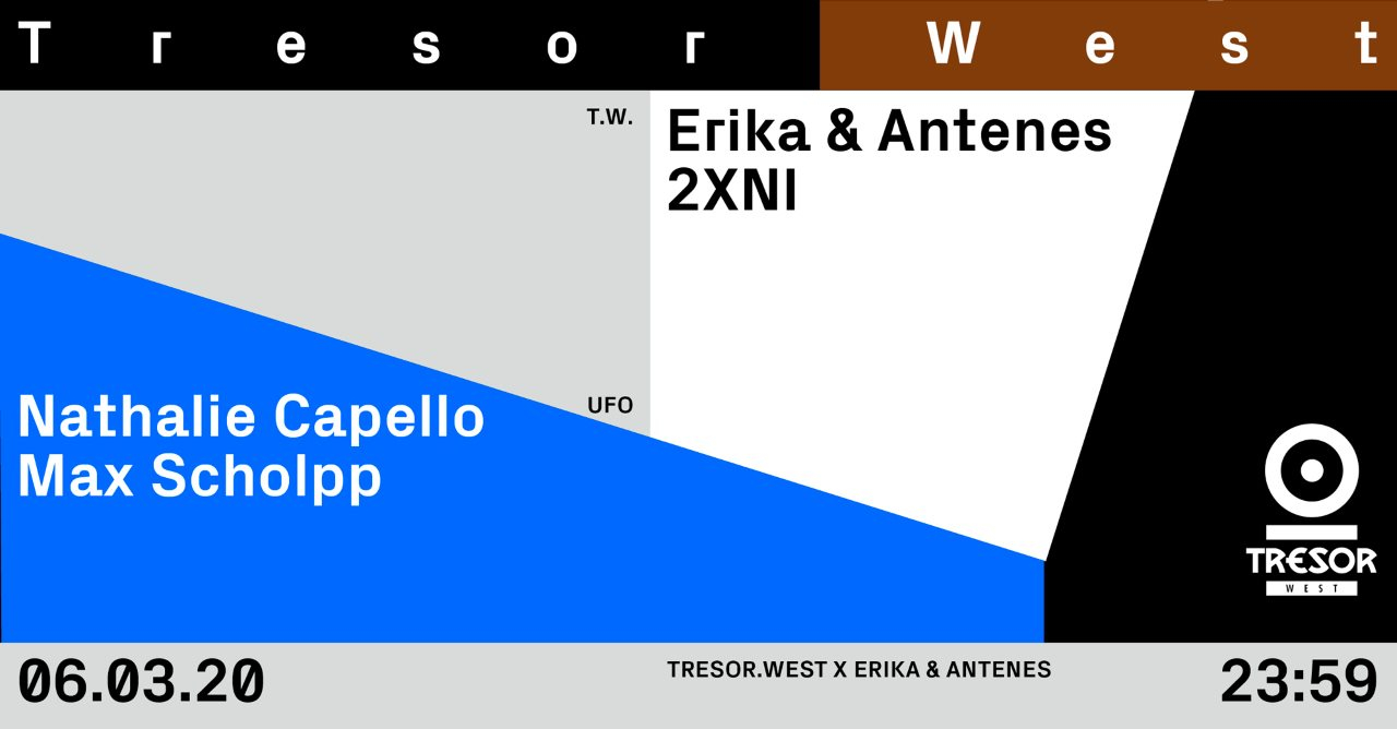 Tresor.West x Erika & Antenes - Flyer front