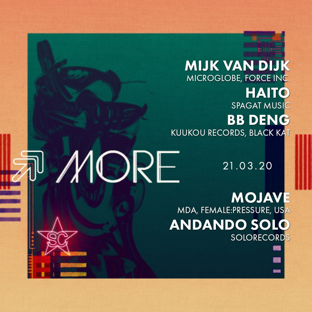[CANCELED] More with Mijk van Dijk, Haito, BB Deng and More [2 Floors] - Flyer back
