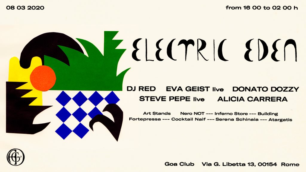 [CANCELLED] Electric Eden - Sunday Listening - Flyer front