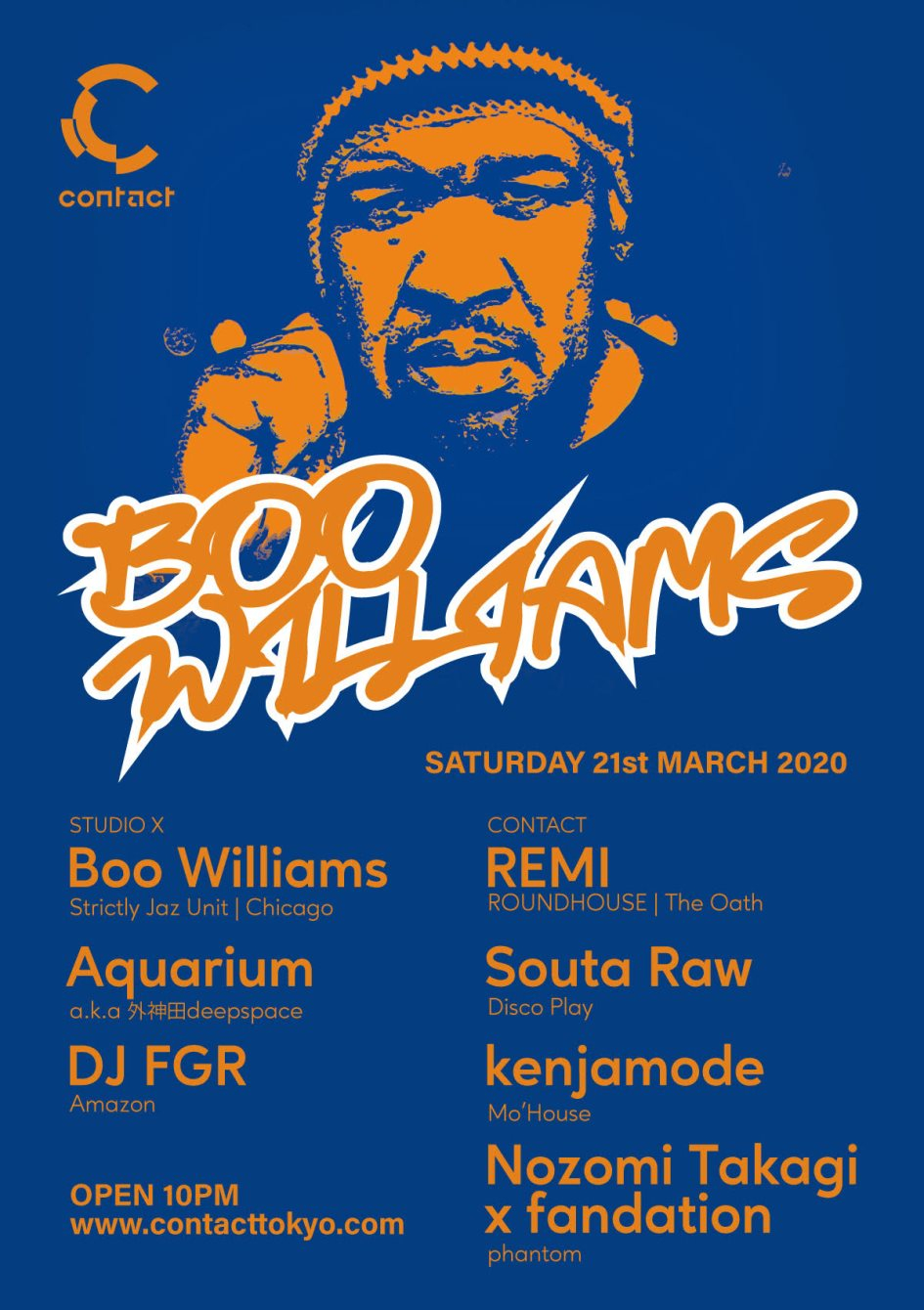 Boo Williams - Flyer front