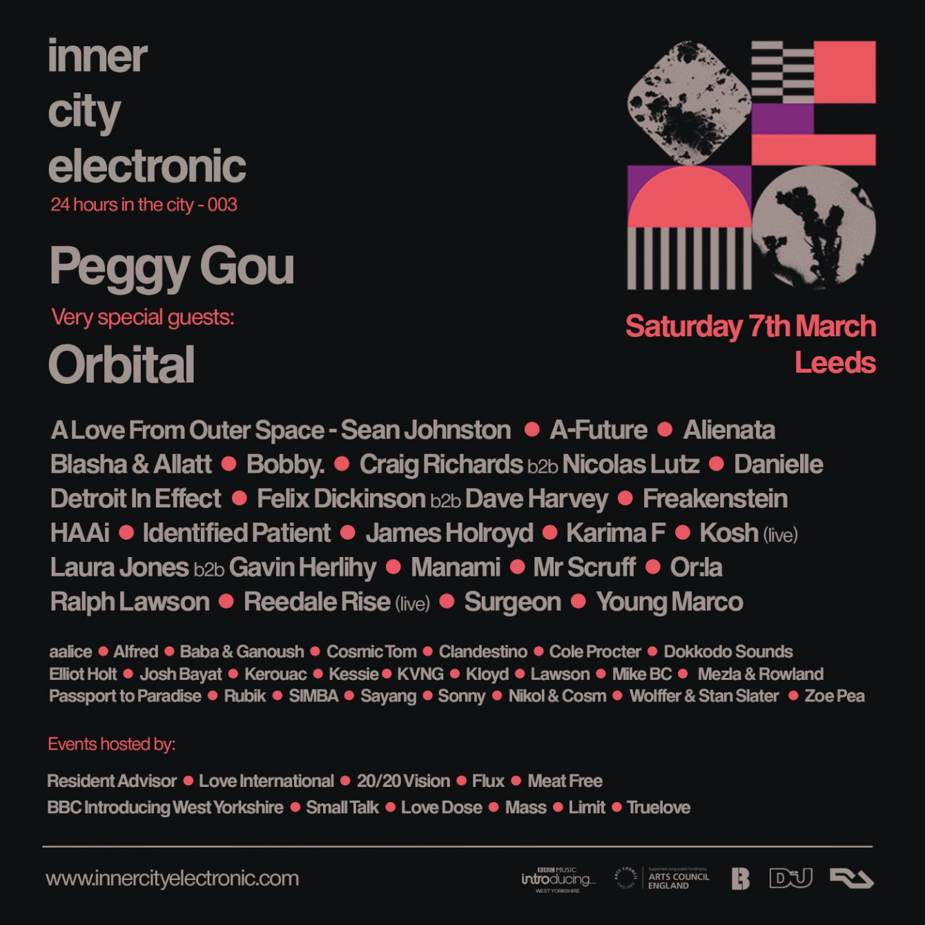 inner city electronic 2020 - Flyer front