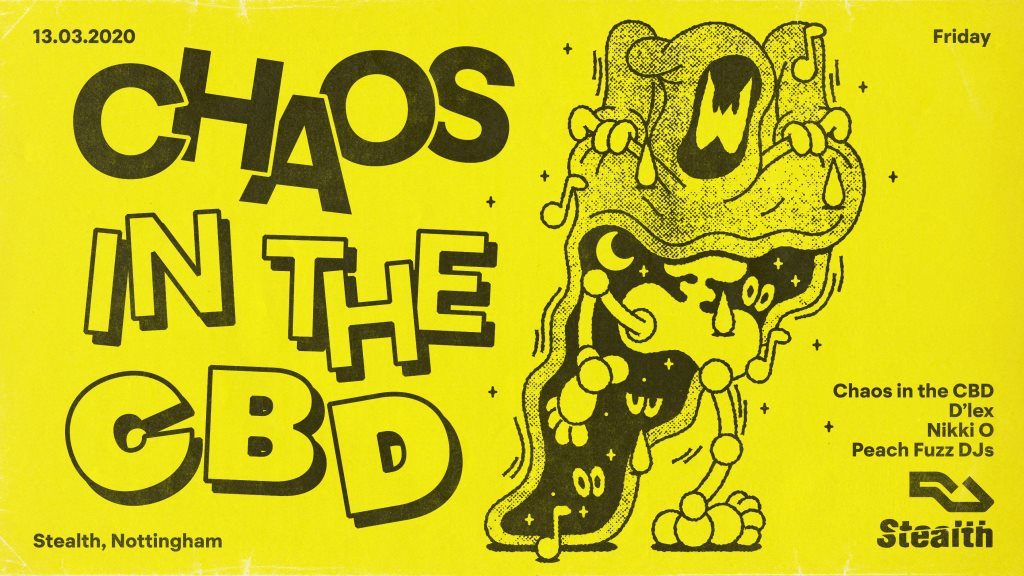Stealth presents... Chaos in the CBD - Flyer front