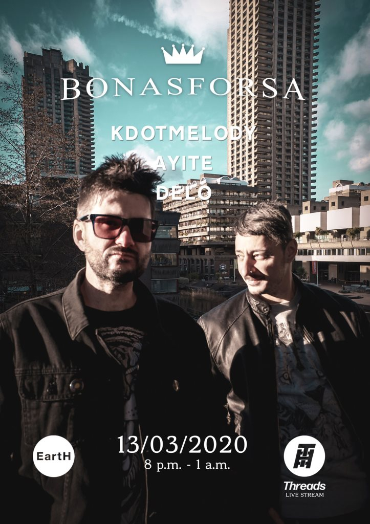 Bonasforsa Live at EartH - Flyer front