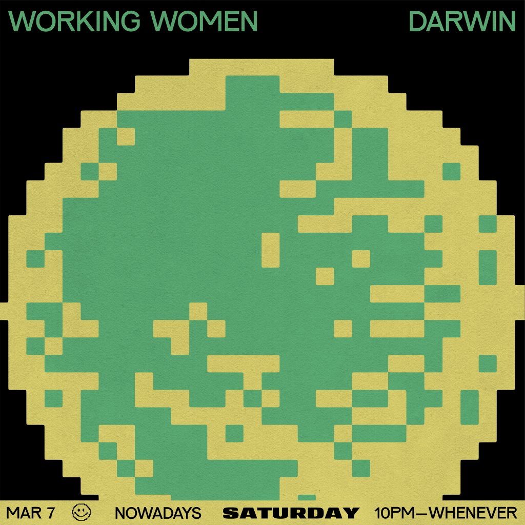 Saturday: Working Women and Darwin - Flyer back