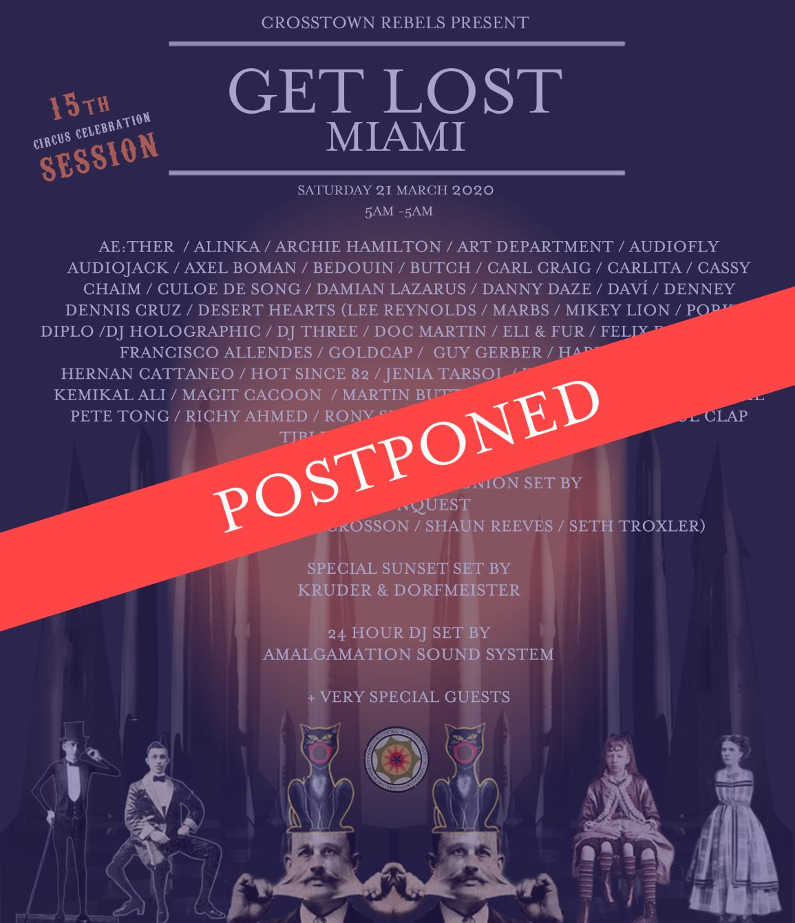 Get Lost Miami 2020 – 15th Session // Postponed - Flyer front