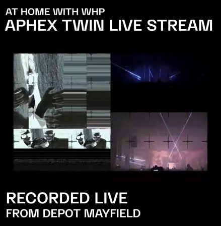Aphex Twin  2019 Warehouse Project live concert - Flyer front