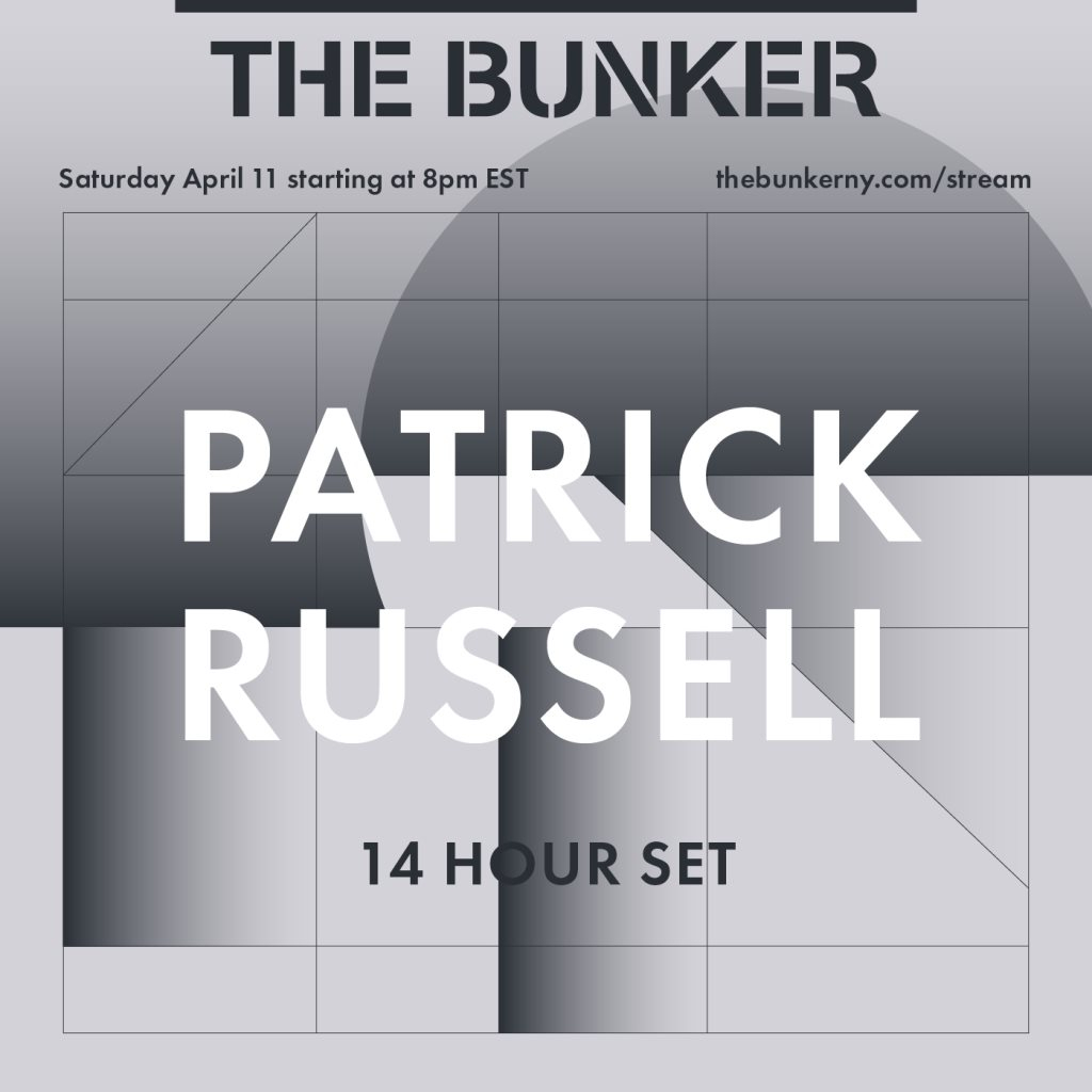 The Bunker Livestream with Patrick Russell 14 Hour Deep Listening set - Flyer back