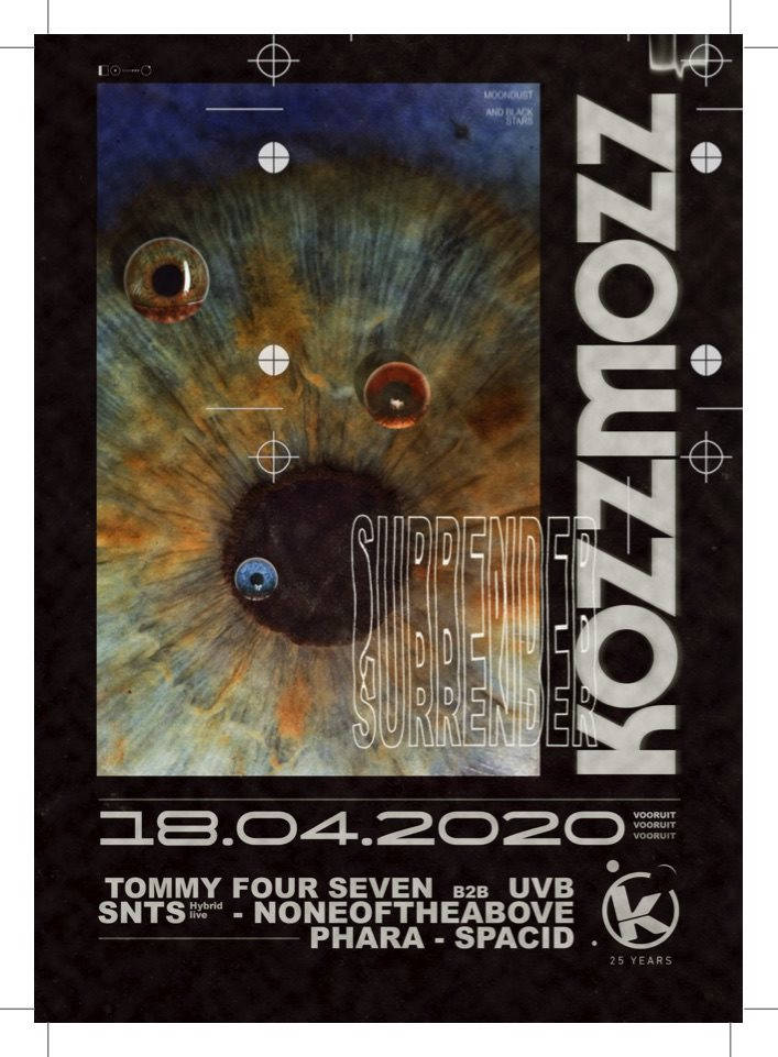 KozzMozz - Moondust & Black Stars - Flyer front