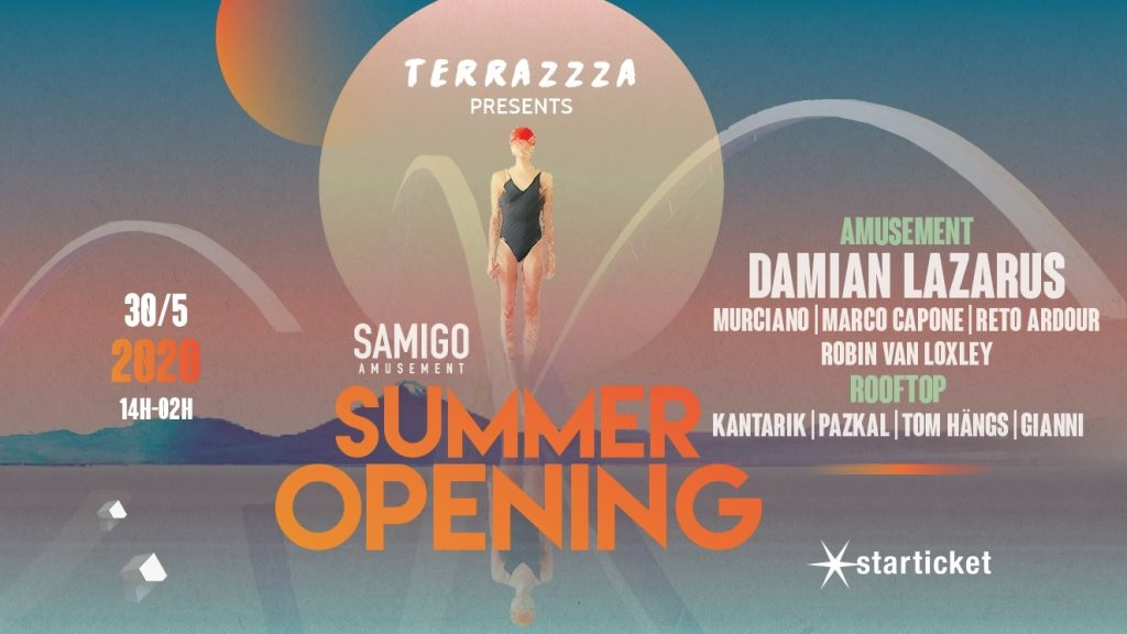 [CANCELLED] Residency Summer Opening with Damian Lazarus - Flyer front
