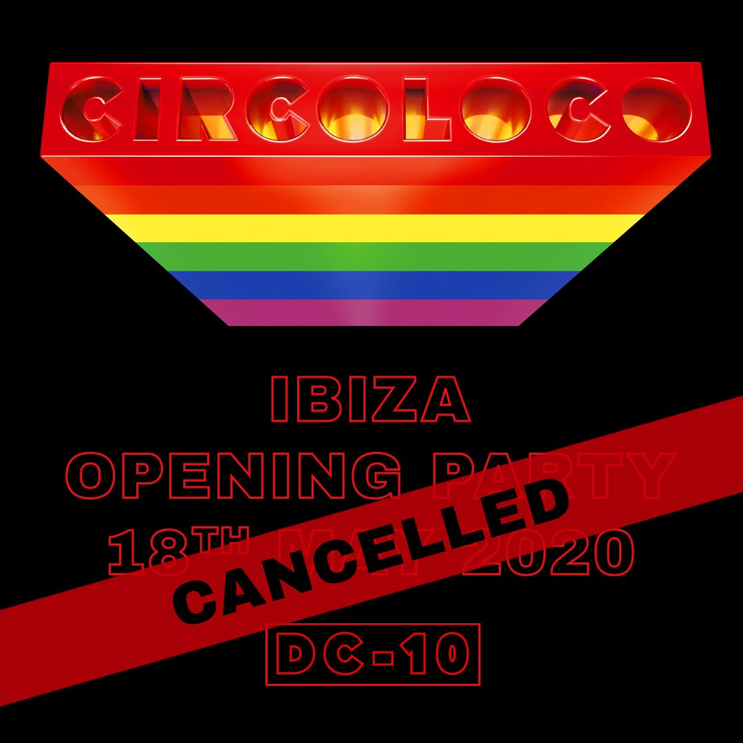 [CANCELLED] Circoloco Ibiza Opening Party 2020 - Flyer front