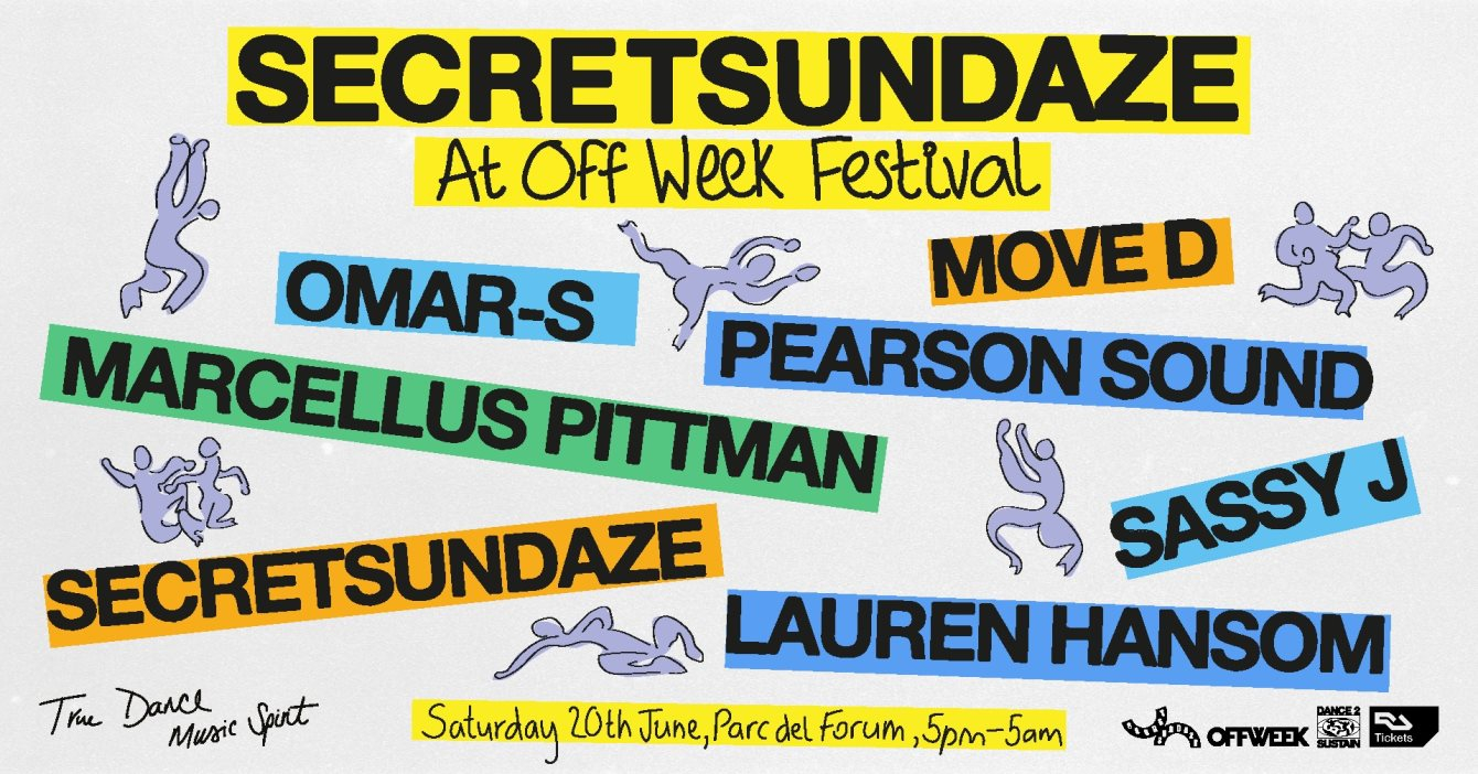 [CANCELLED] Secretsundaze - Offweek Festival - Flyer front