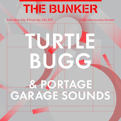 The Bunker Stream with Turtle Bugg and Portage Garage Sounds - Flyer back