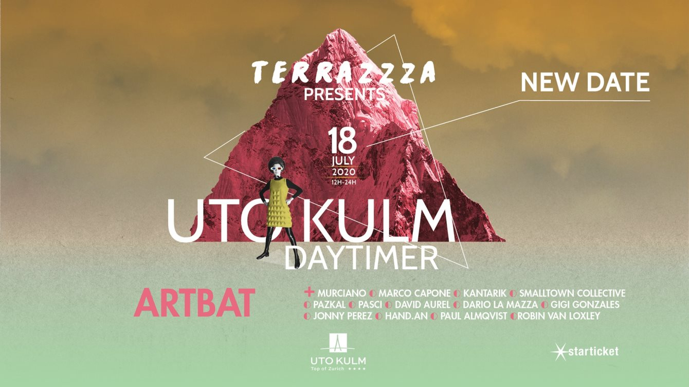 [CANCELLED] Terrazzza - Uto Kulm Daytimer with Artbat - Flyer front
