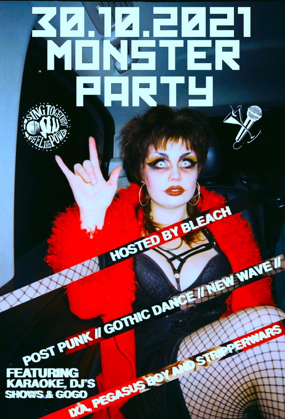 Monster Party - Flyer front